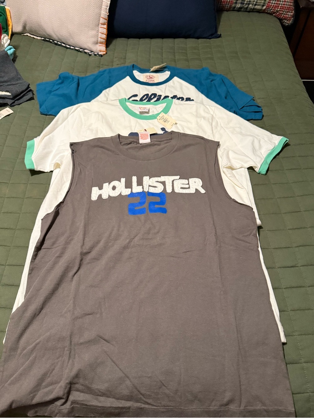 Lot of 3 Hollister Men’s Tee Shirts NWT